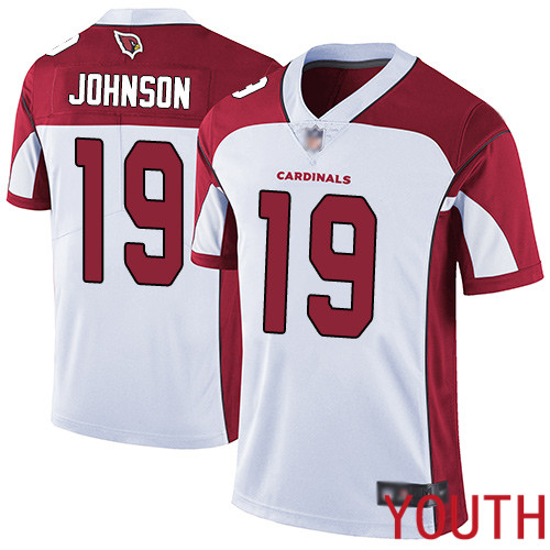 Arizona Cardinals Limited White Youth KeeSean Johnson Road Jersey NFL Football #19 Vapor Untouchable
